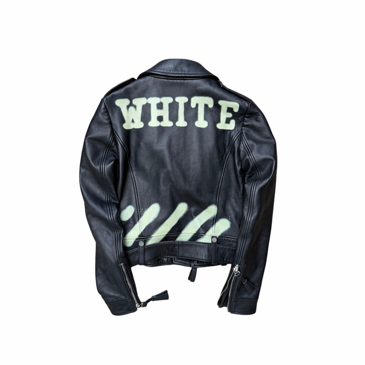 Size S - Off-White Virgil Biker Leather Jacket Women’s