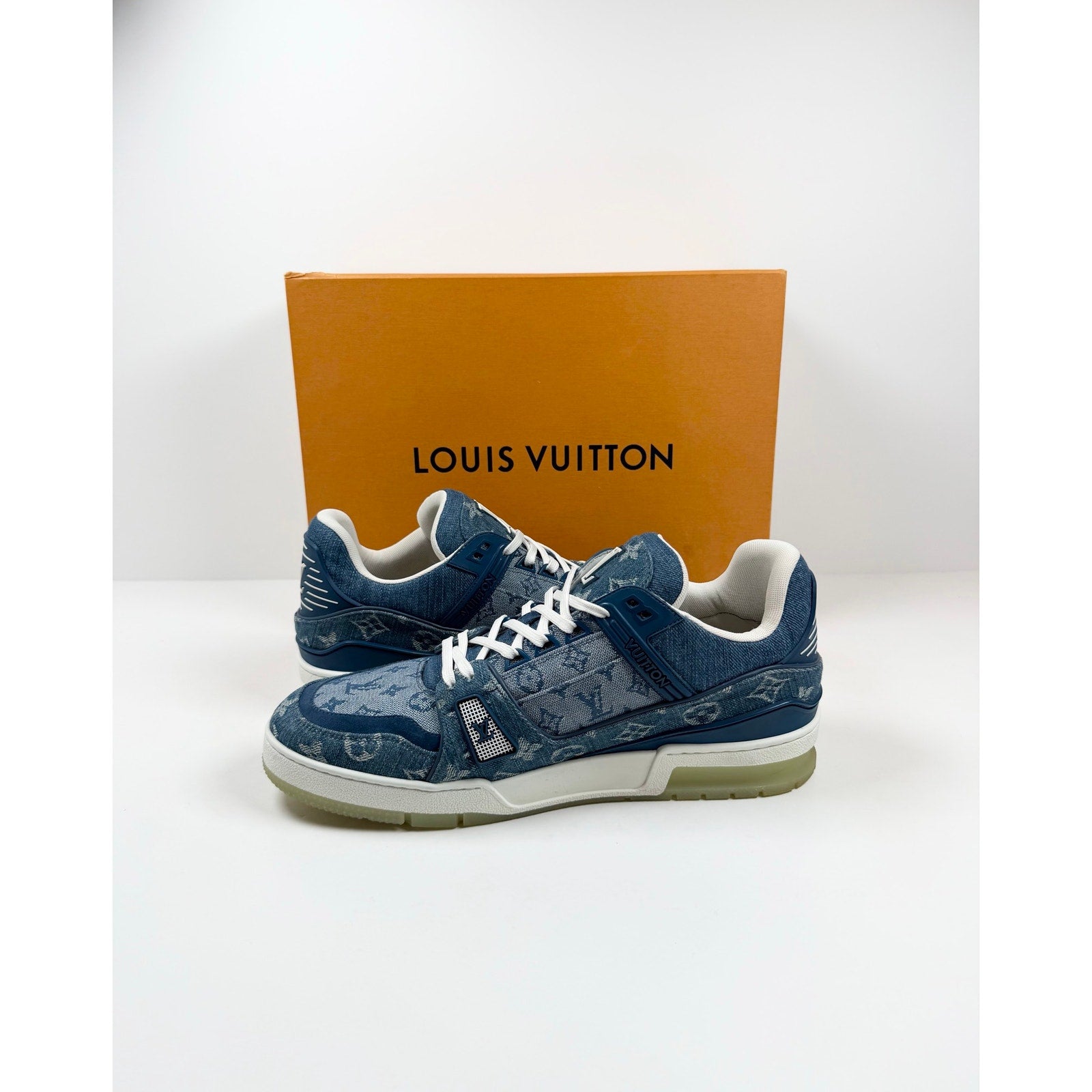 Size 9.5UK/10.5US - Louis Vuitton Monogram Denim Trainer