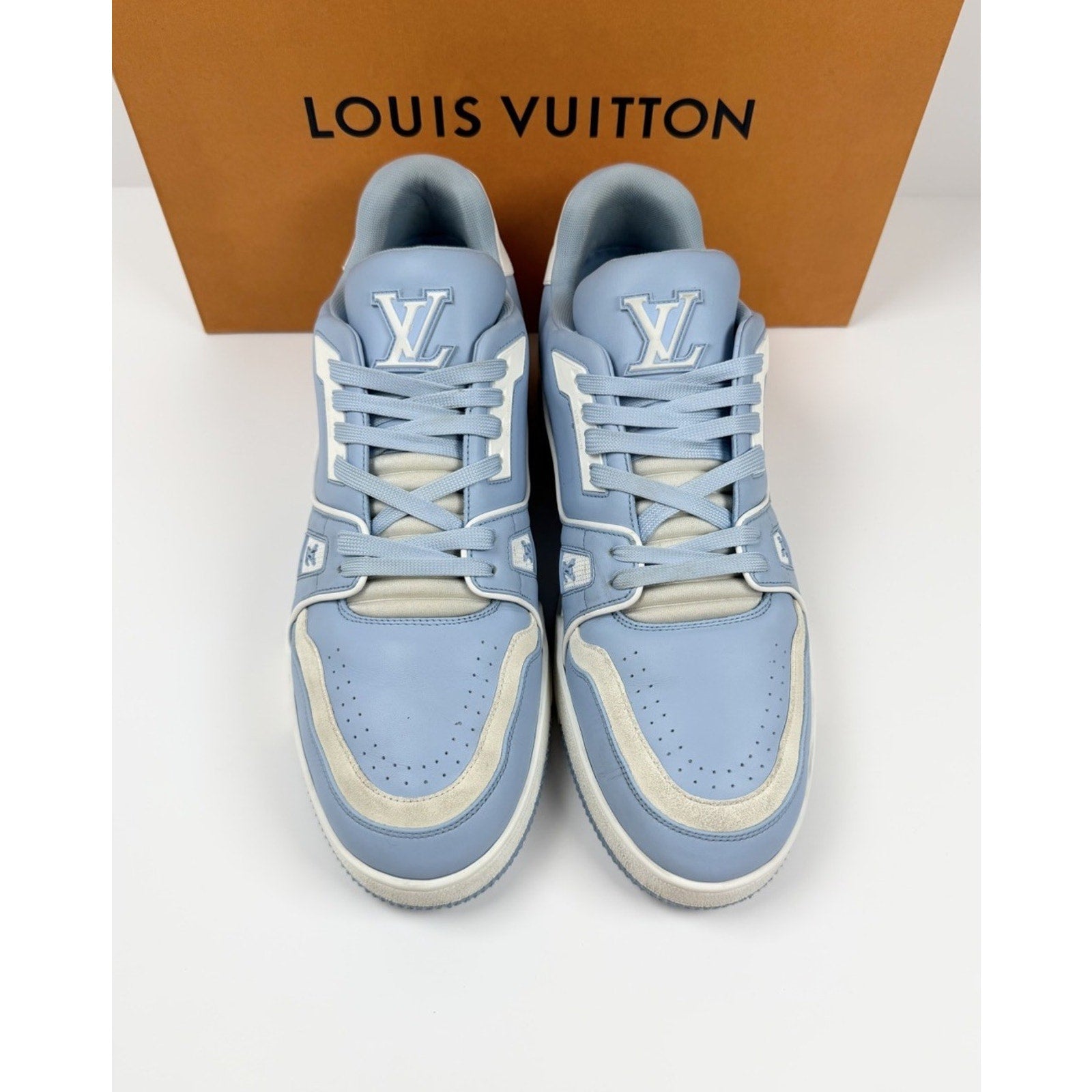 Size 9LV/10US - Louis Vuitton Blue Leather Trainers