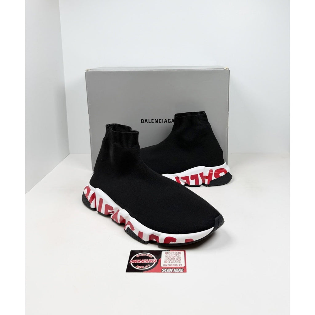 Size 46EU/13US - Balenciaga Speed Trainers Black Red Like New
