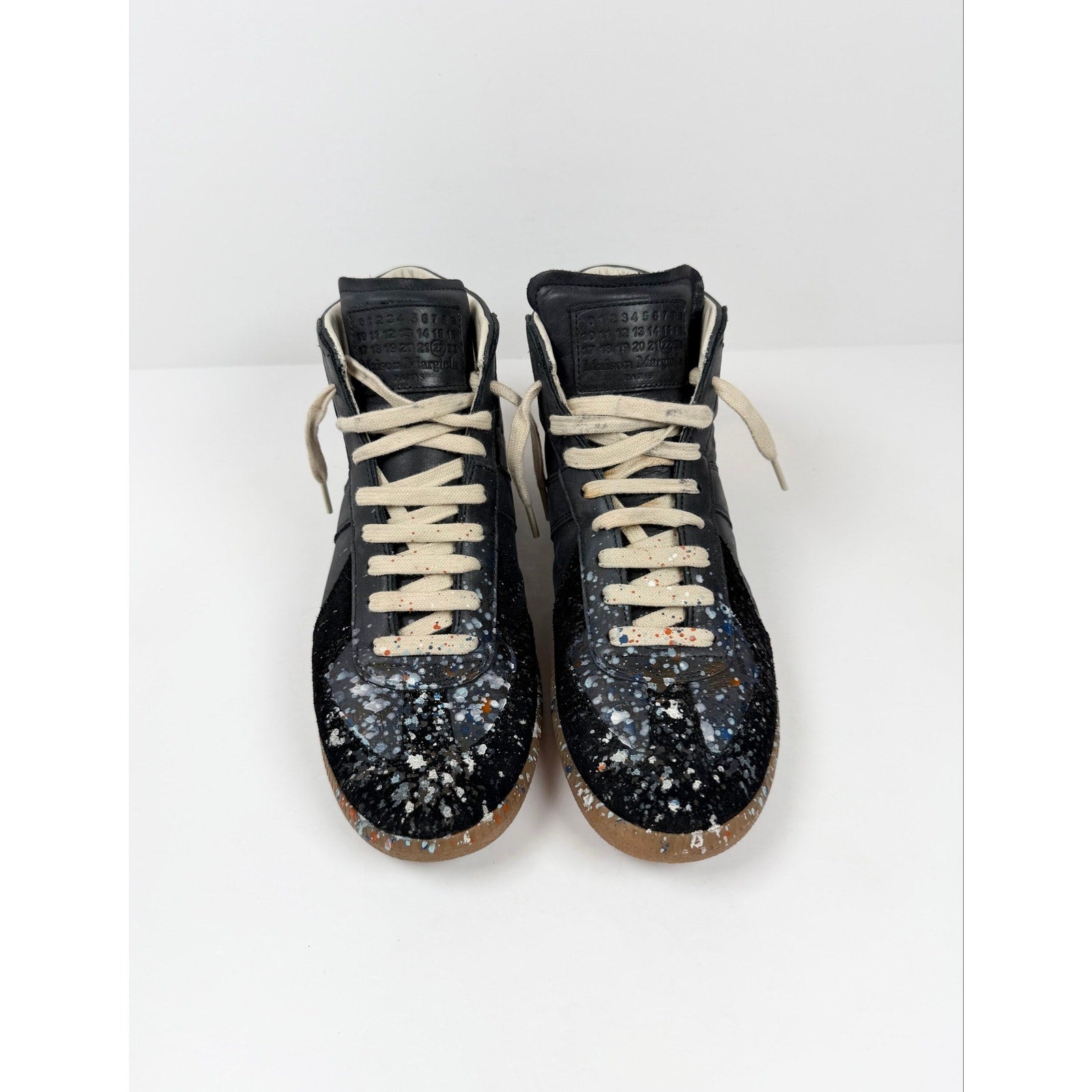 Size 41EU/8US - Maison Margiela Paint Splatter High