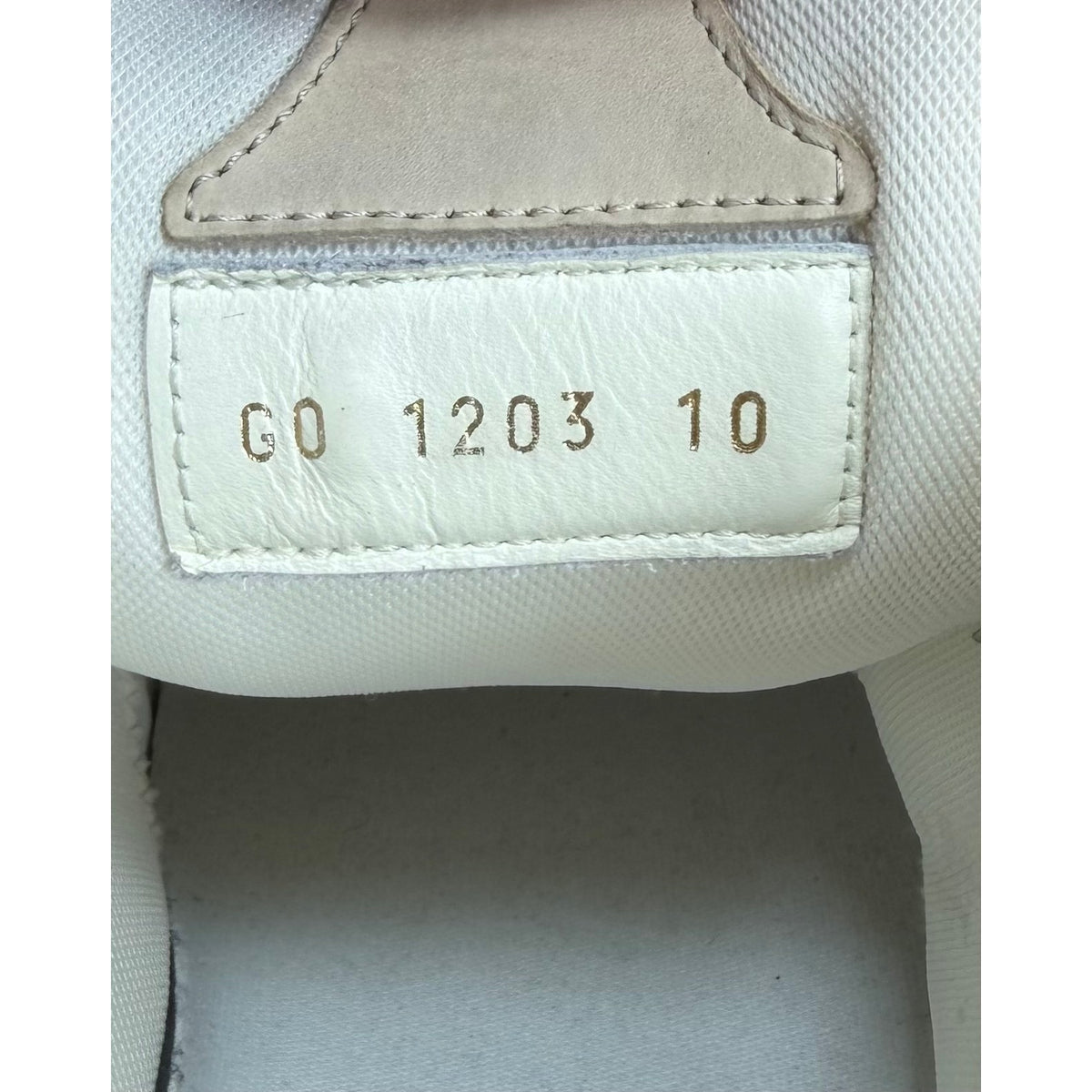 Size 10UK/11US - Louis Vuitton Skate Beige White