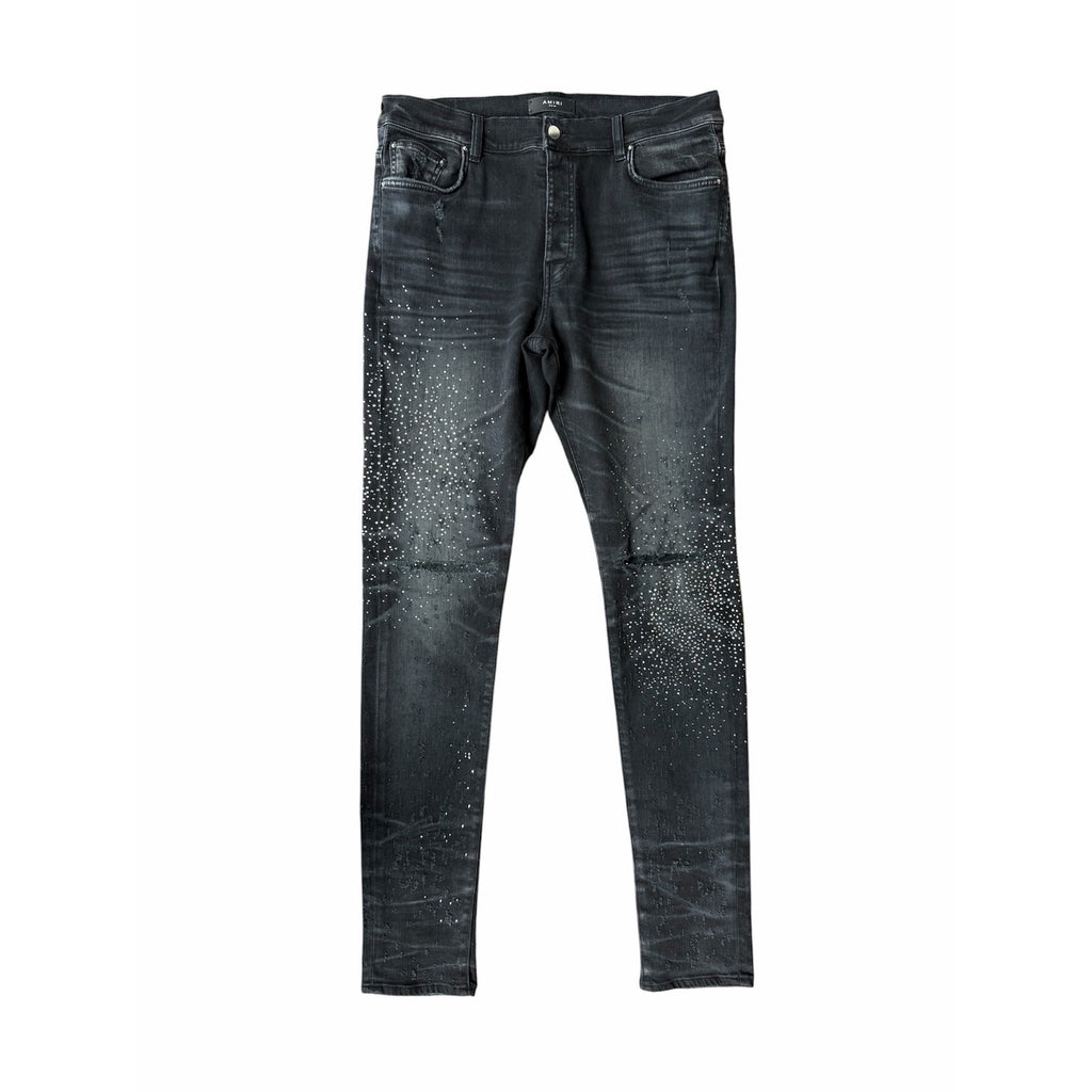 Size 36 - Amiri Black Crystal Jeans