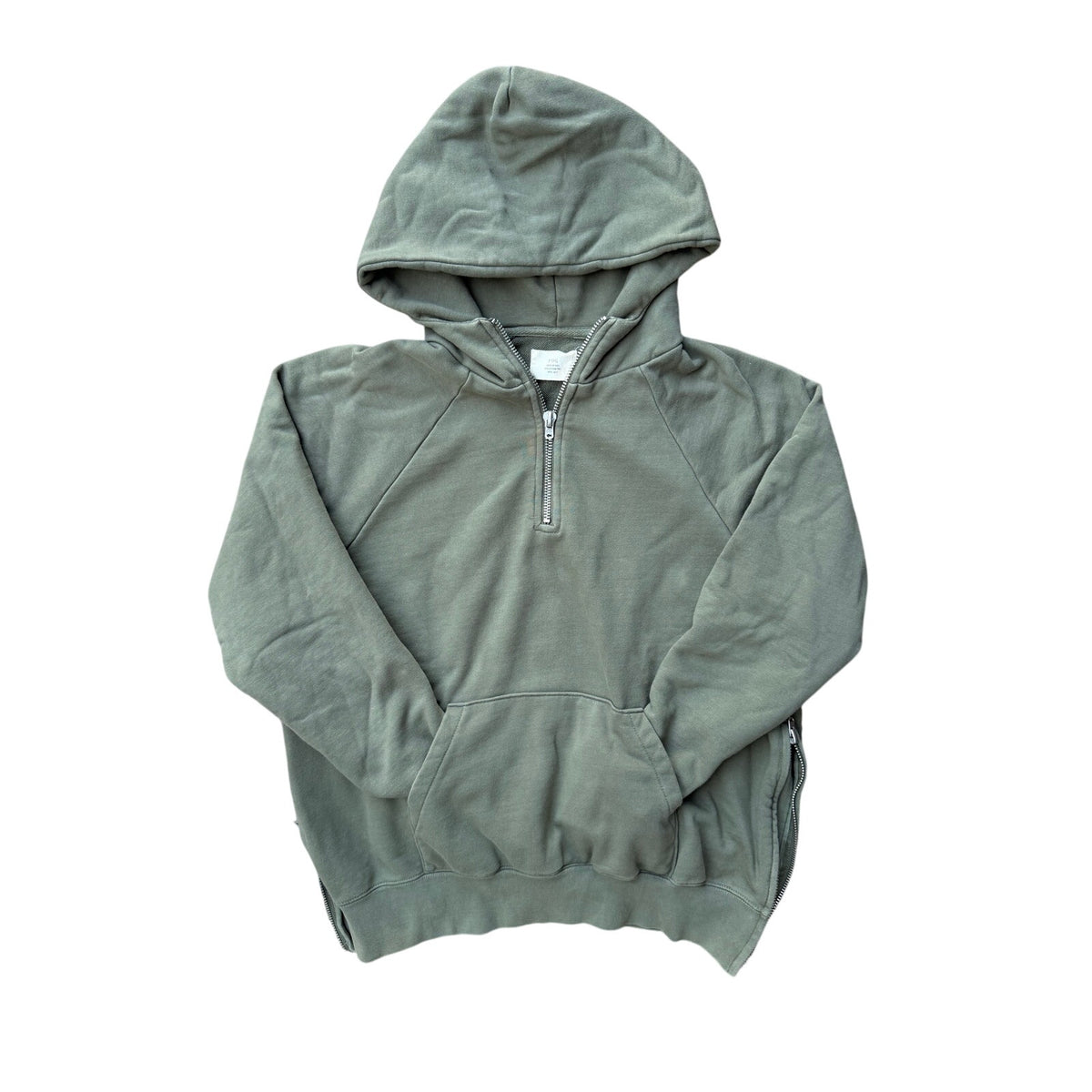 Size M - Fear Of God olive green quarter zip 2017