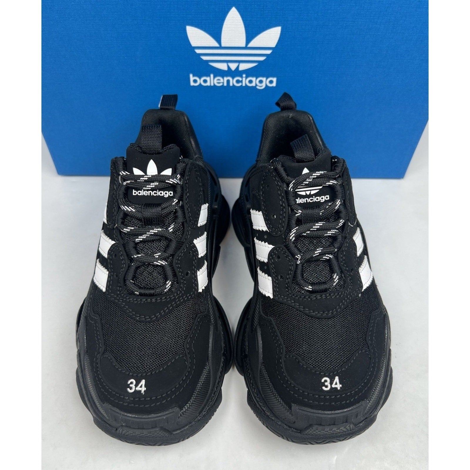 Size 34EU/4W - Balenciaga Triple S x Adidas NEW