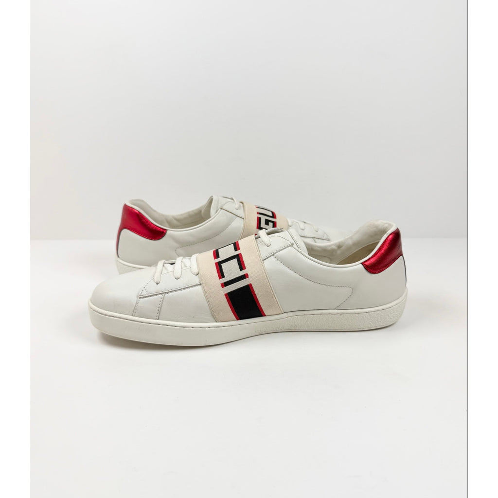 Size 12US  - Gucci Ace Strap Low Top