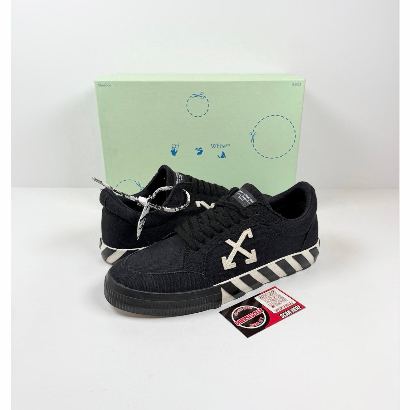 Size 44EU/11US - Off-White Vulcanized Low Top