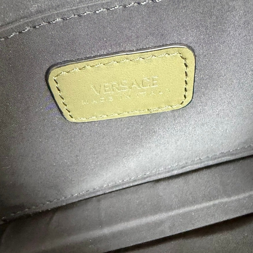 Versace Crocodile Leather Clutch Bag
