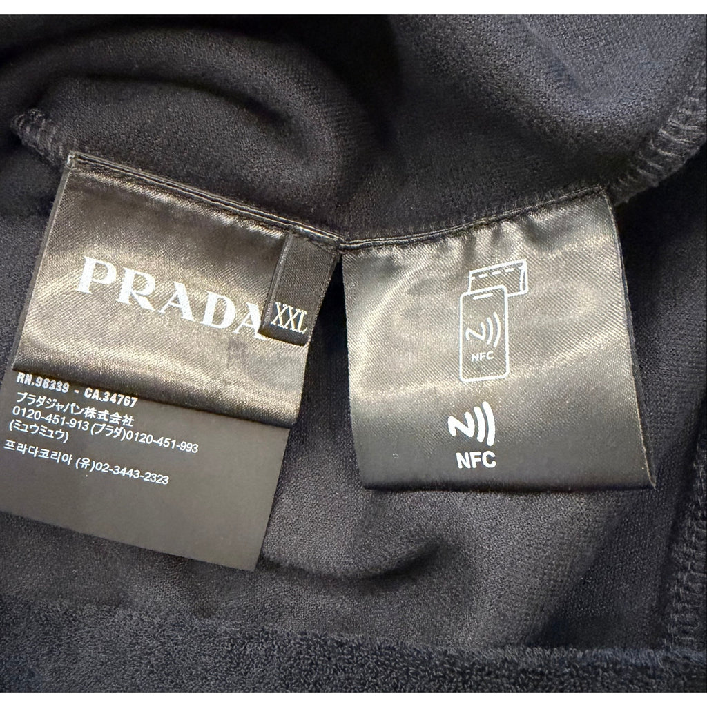 Tagged 2XL (Fits Like Large) Prada Logo Plaque T shirt NEW