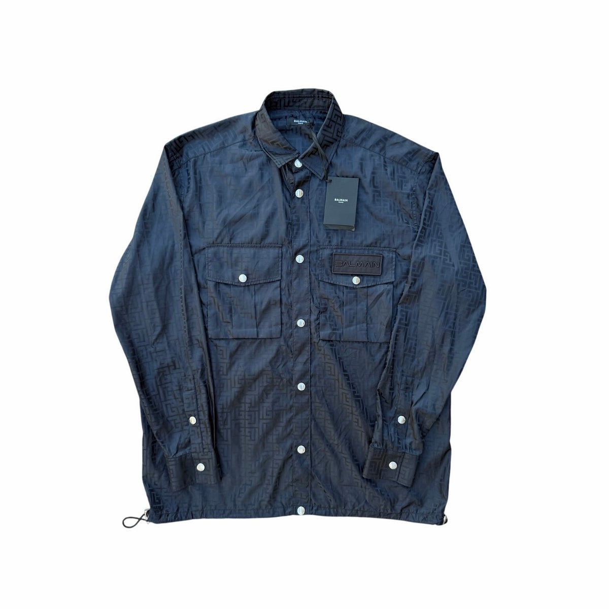 Size 2XL EU 48 - Balmain Nylon Button Up Shirt NEW