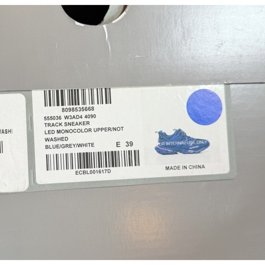 Size 39EU/6US - Balenciaga Track Blue LED Sneakers NEW