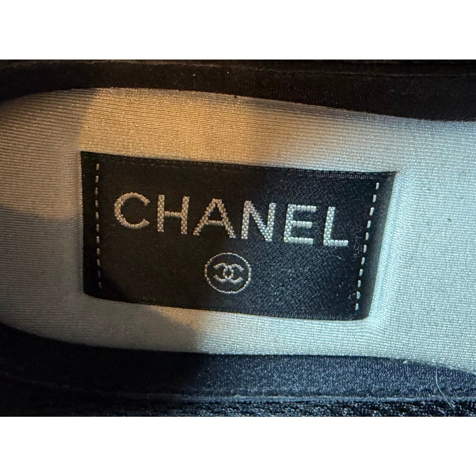 Size 7.5 Women - Chanel CC Logo Blue Suede Trainers