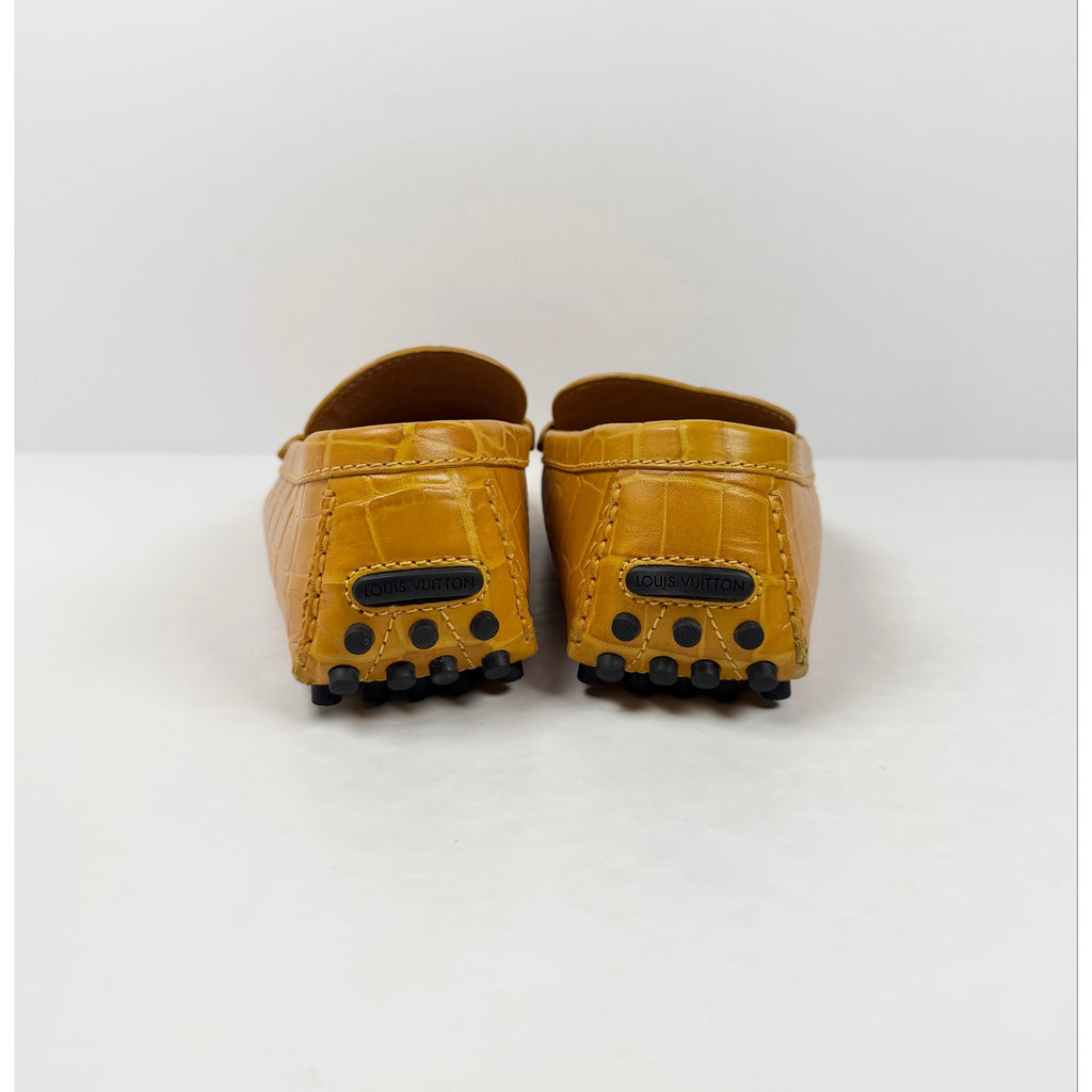 Size 9.5UK/10.5US - Louis Vuitton Croc Leather Moccasin Loafers