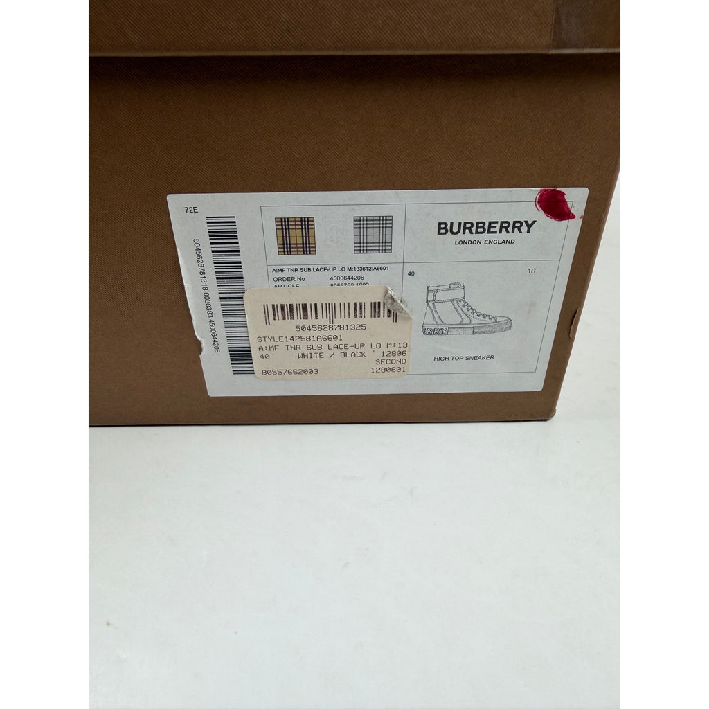 Size 40EU/7US - Burberry High Top Black Blue