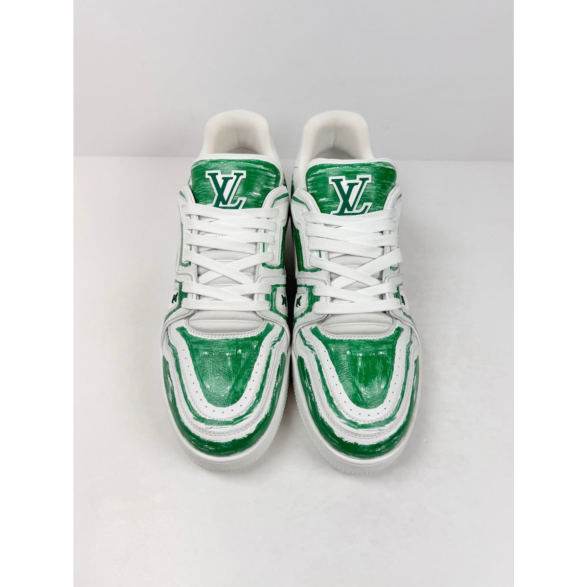 Size 10LV/11US - Louis Vuitton Green Graffiti Trainer