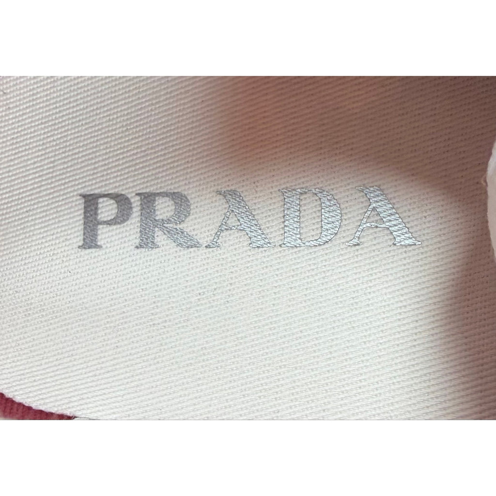 Size 8UK/9US - Prada Drill Canvas Low Top NEW