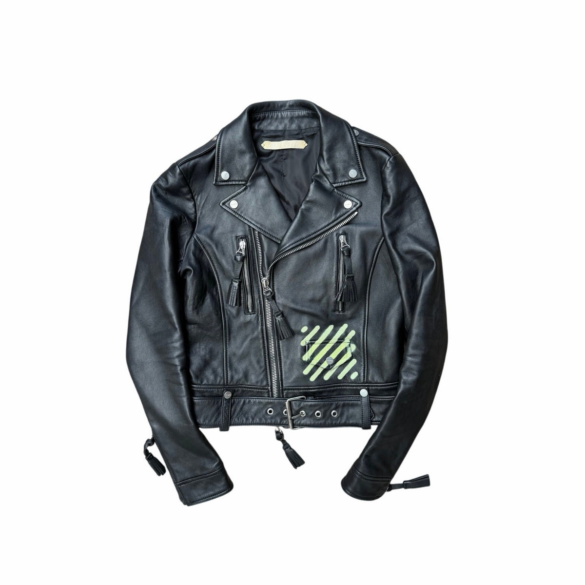 Size S - Off-White Virgil Biker Leather Jacket Women’s