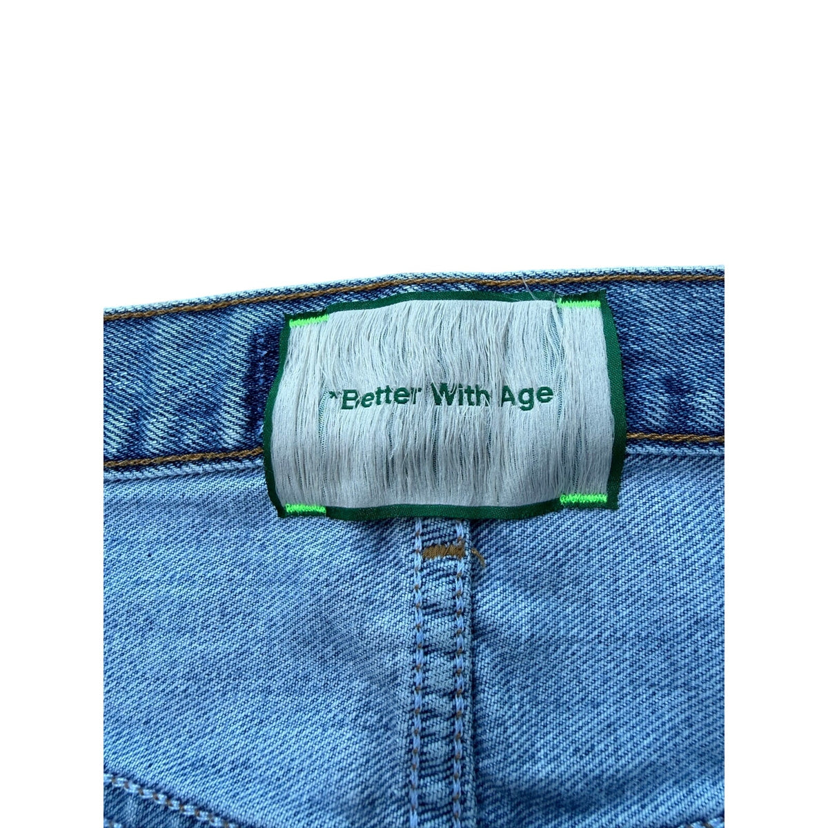 Size 36 - Better With Age Derby Plated Denim NEW