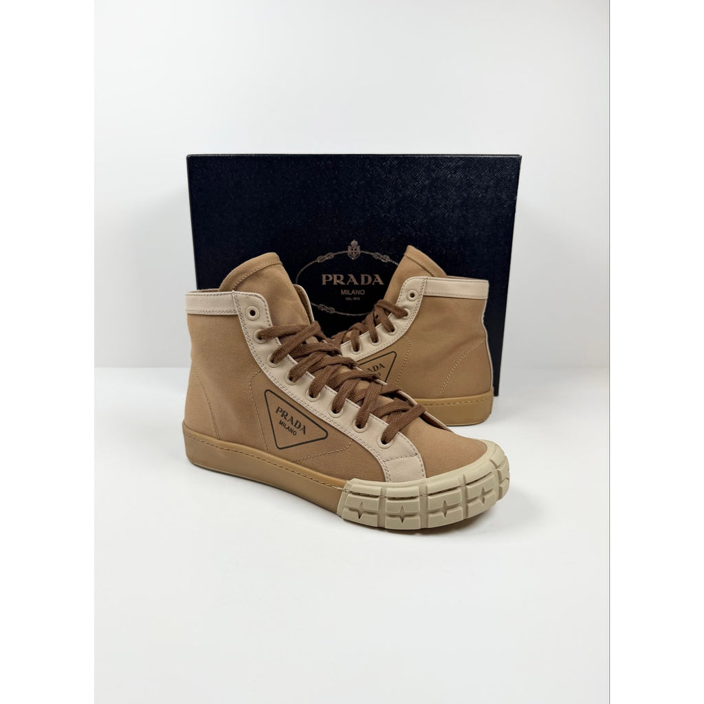 Size 9UK/10US - Prada Brown Nylon High Top