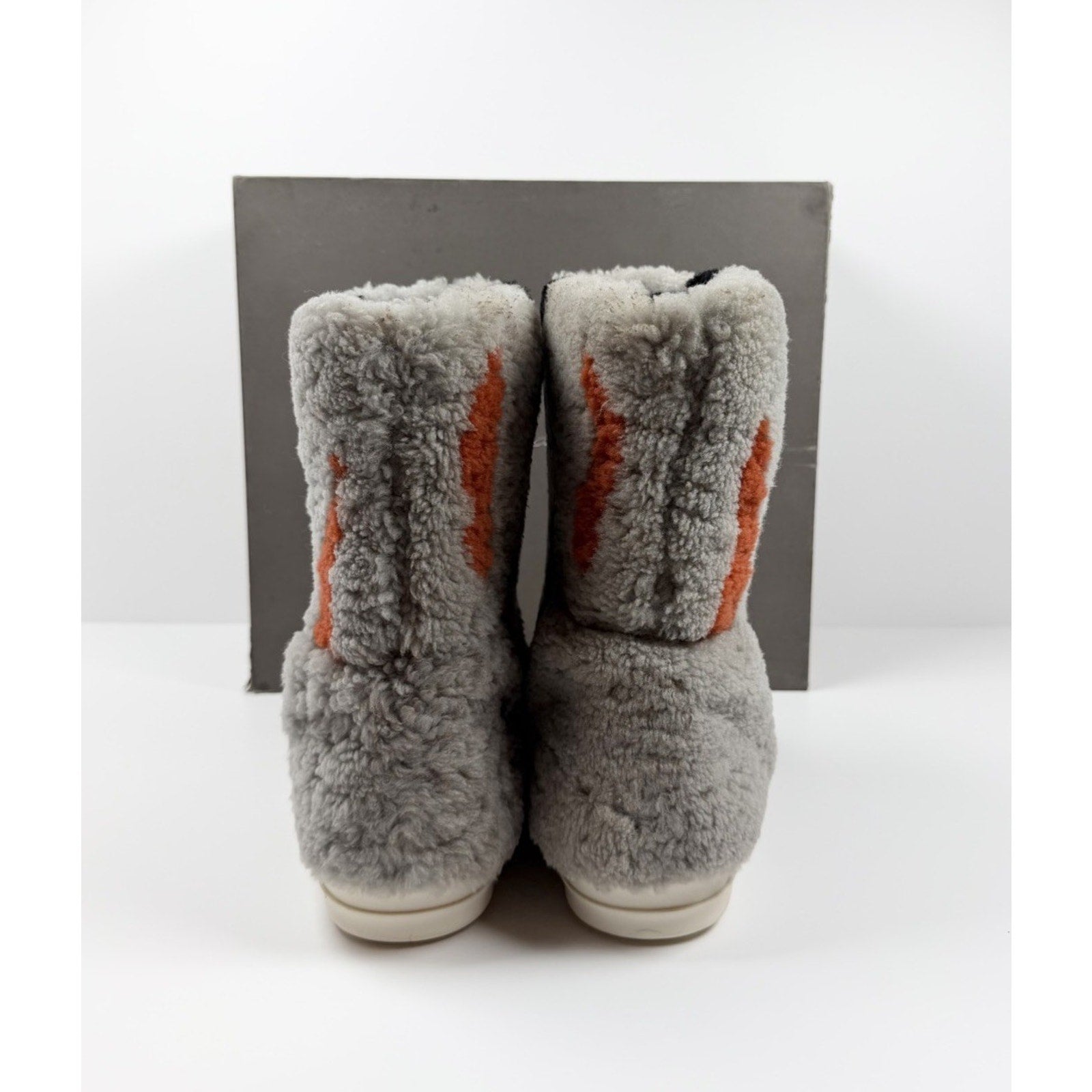 Size 9.5 - Rick Owens Shearling Jumbo Puffer Zebra WORN 1X