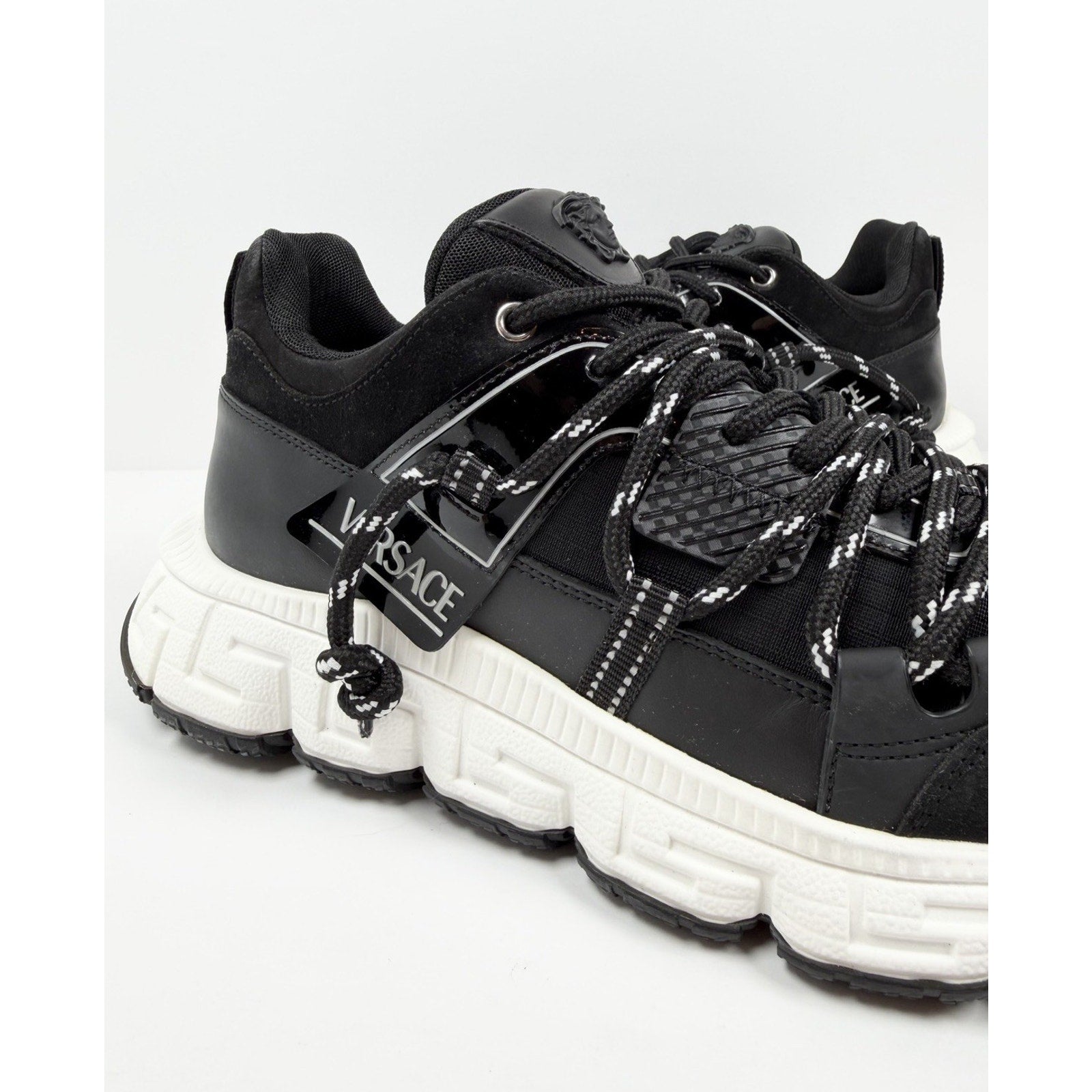 Size 46EU/13US - Versace Trigreca Black Sneakers NEW!