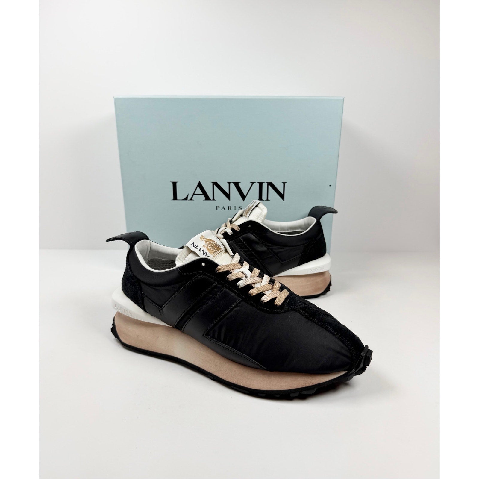 Size 45EU/12US - Lanvin Bumpr Nylon Distressed Sneaker