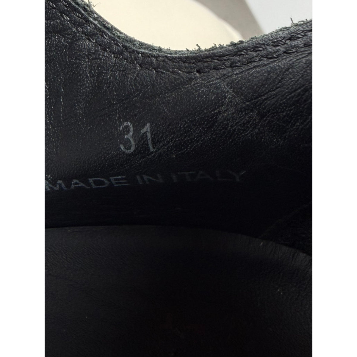 Rick Owens Ramones Leather Size EU 31 / US Kids 13C