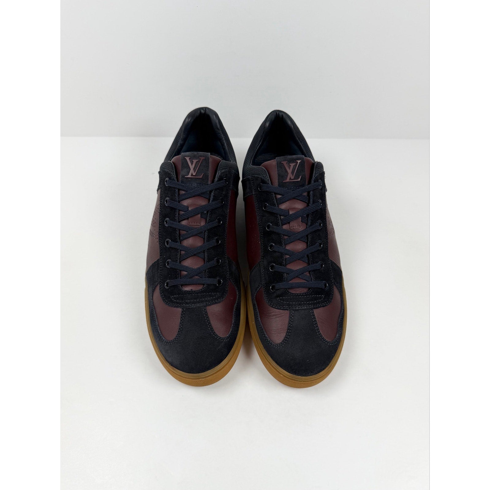 Size 10LV/11US - Louis Vuitton Burgundy Low Top