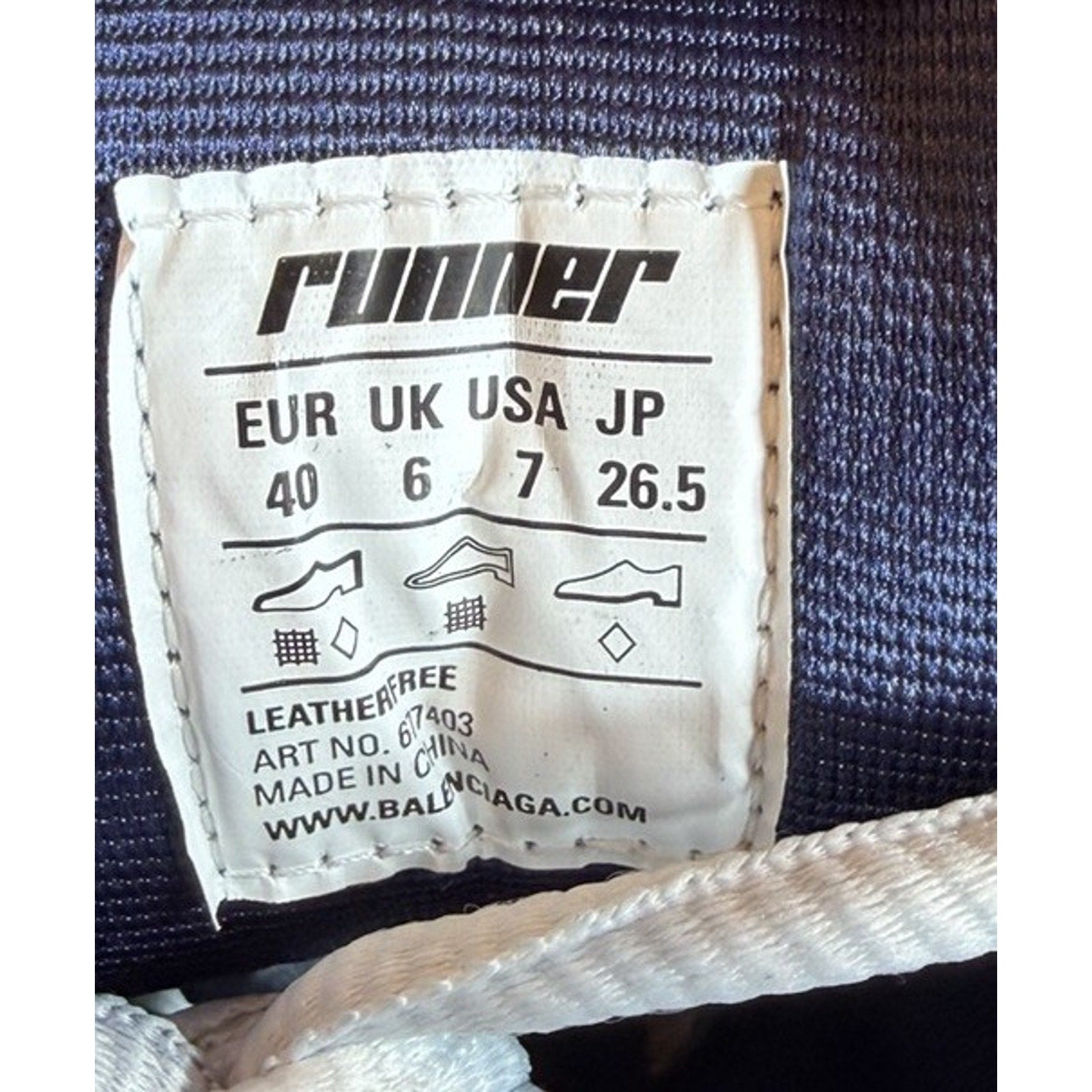 Size 40EU/7US - Balenciaga Runner Grey Blue Yellow NEW!