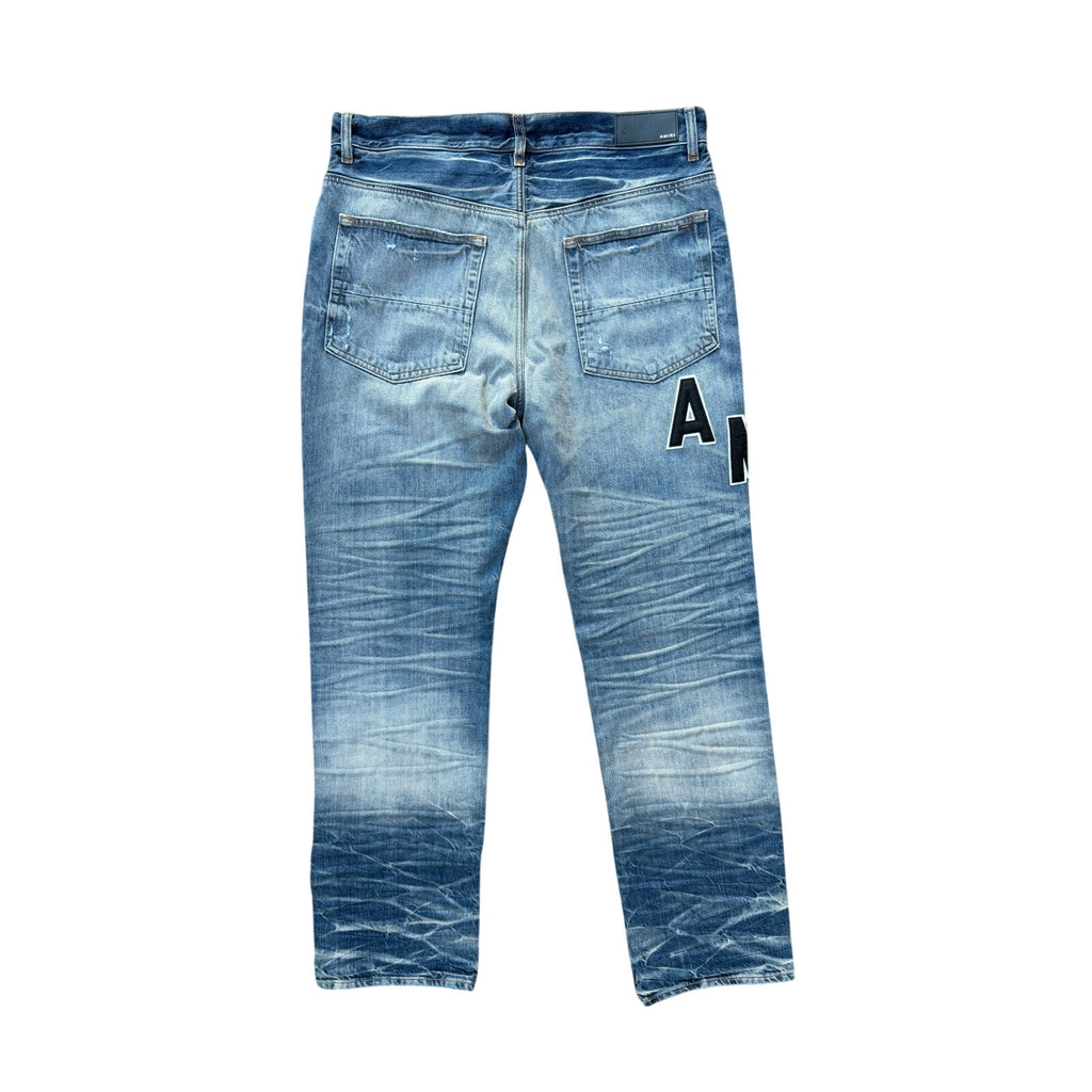 Size 34 - Amiri Straight Leg Logo Jeans