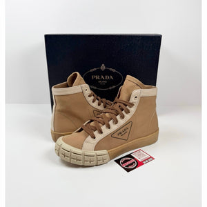 Size 9UK/10US - Prada Brown Nylon High Top