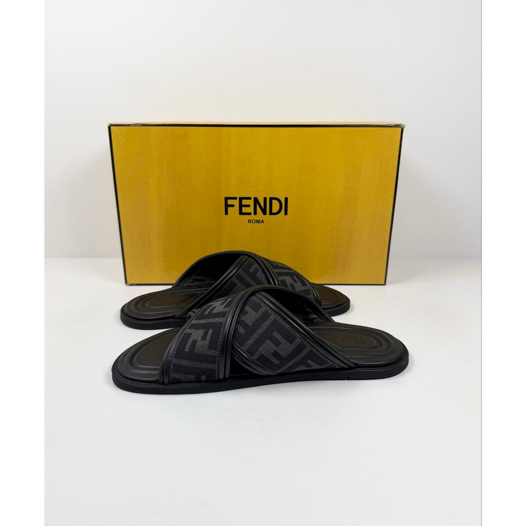 Size 5UK/6US - Fendi FF Logo Sandals Like New!