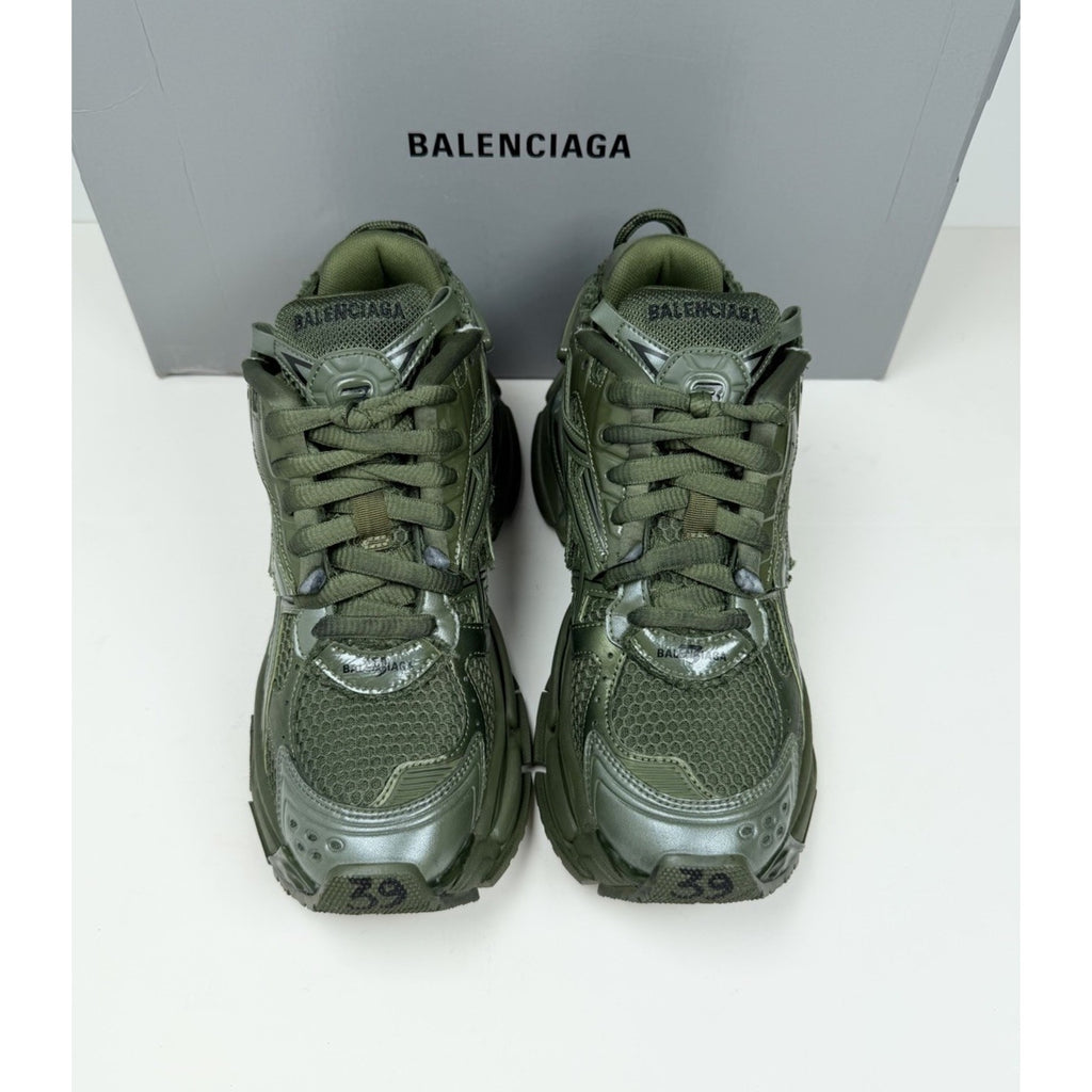 Size 39EU/6US - Balenciaga Runner Olive Green NEW