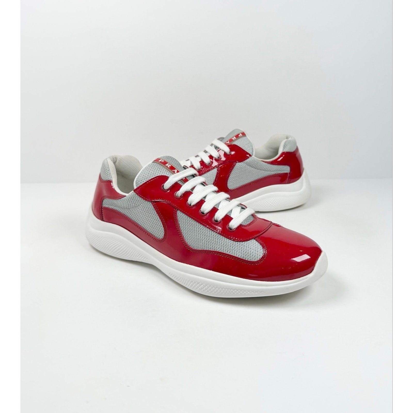 Size 9.5UK/10.5US - Prada Americas Cup Red Silver