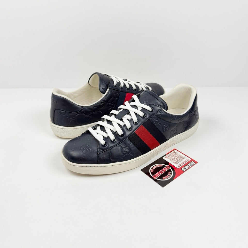 Size 8US - Gucci Ace GG Leather Monogram