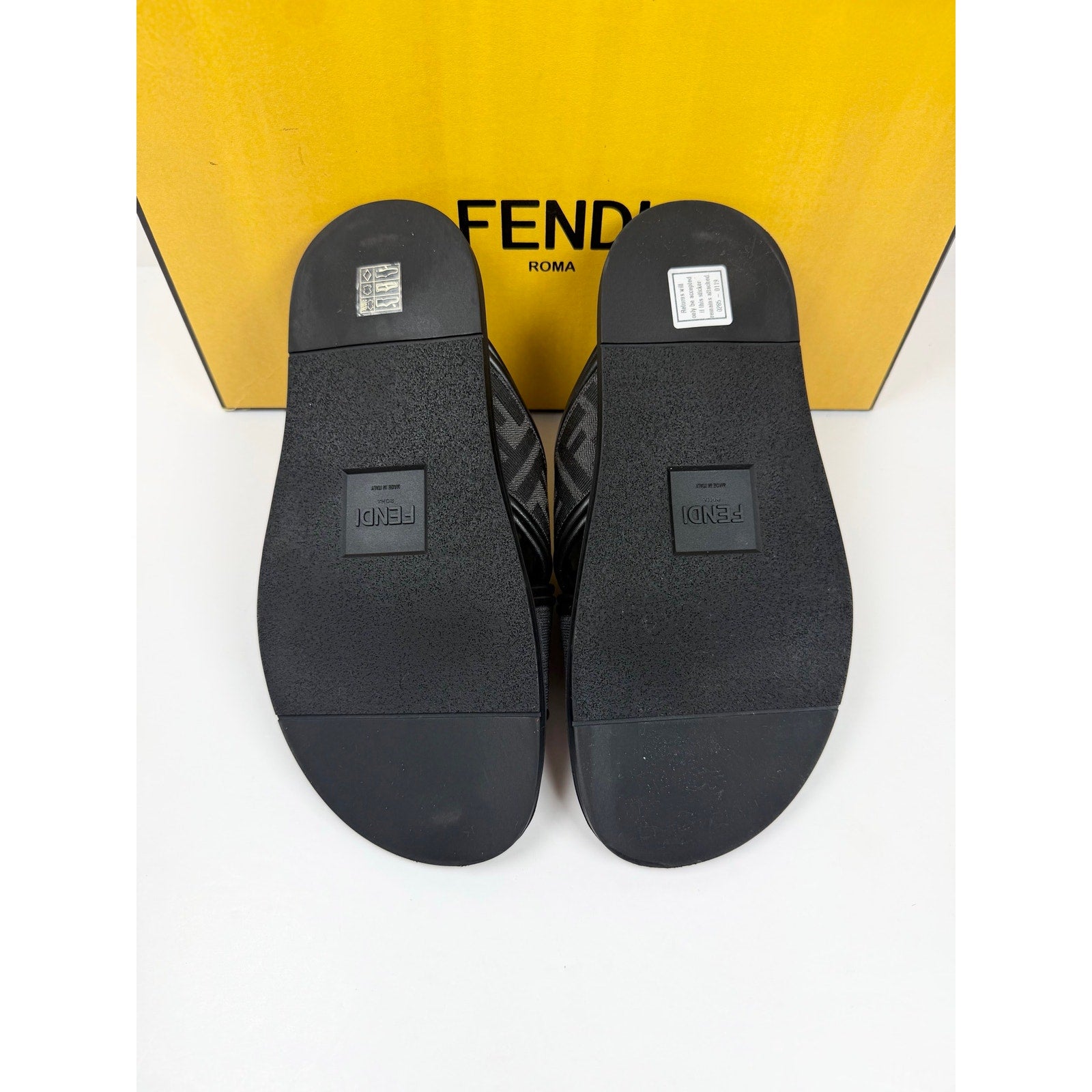 Size 5UK/6US - Fendi FF Logo Sandals Like New!