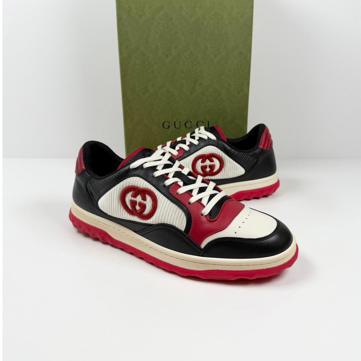 Size 7.5US - Gucci MAC80 Leather Sneakers NEW