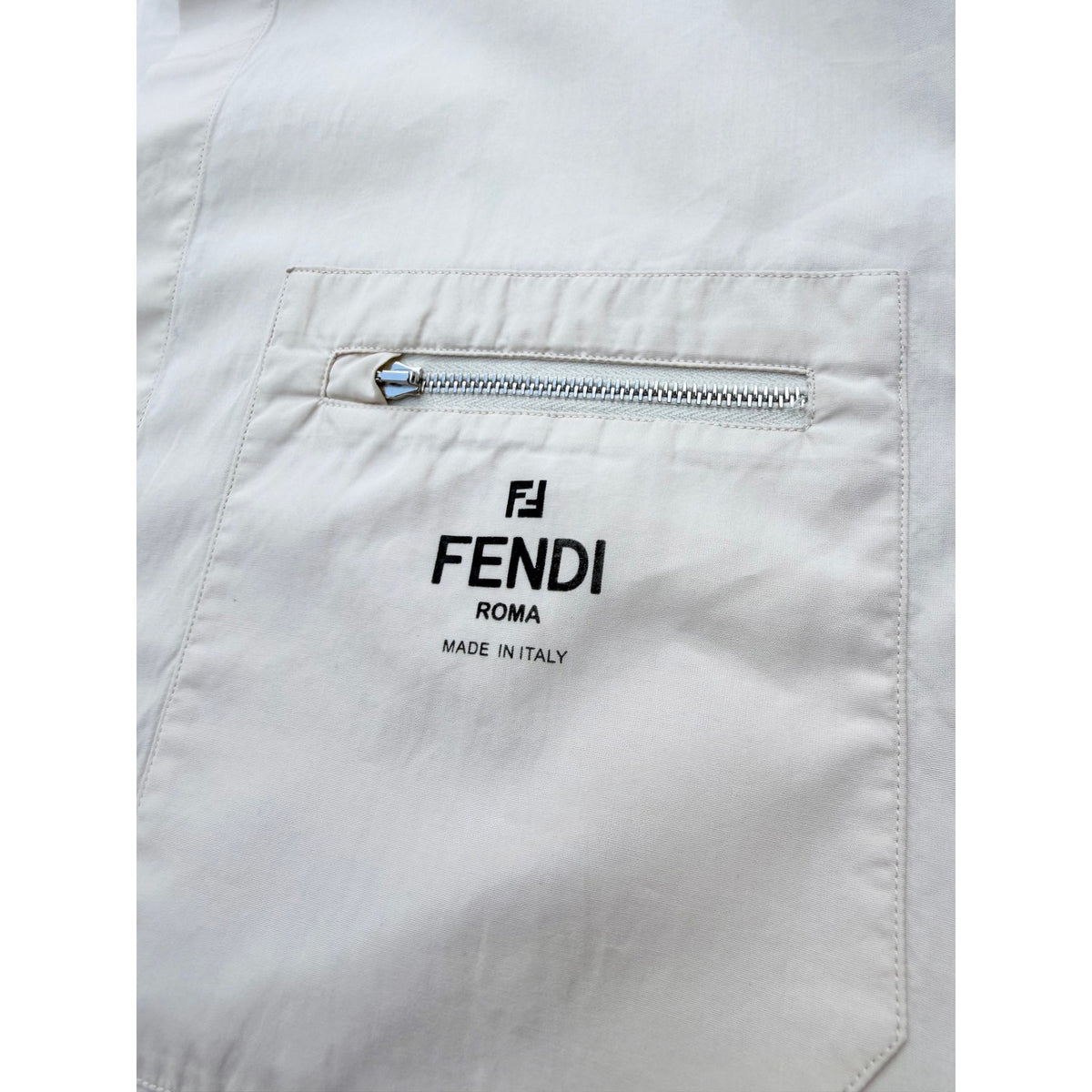 Size L (EU 40) Fendi Pocket Zip T-Shirt