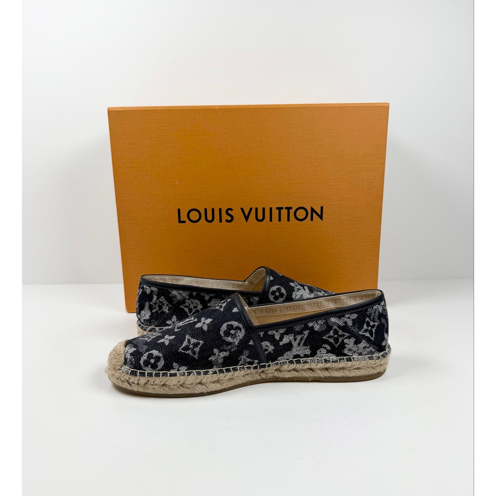 Size 7.5LV/8.5US - Louis Vuitton Monogram Denim Espadrilles