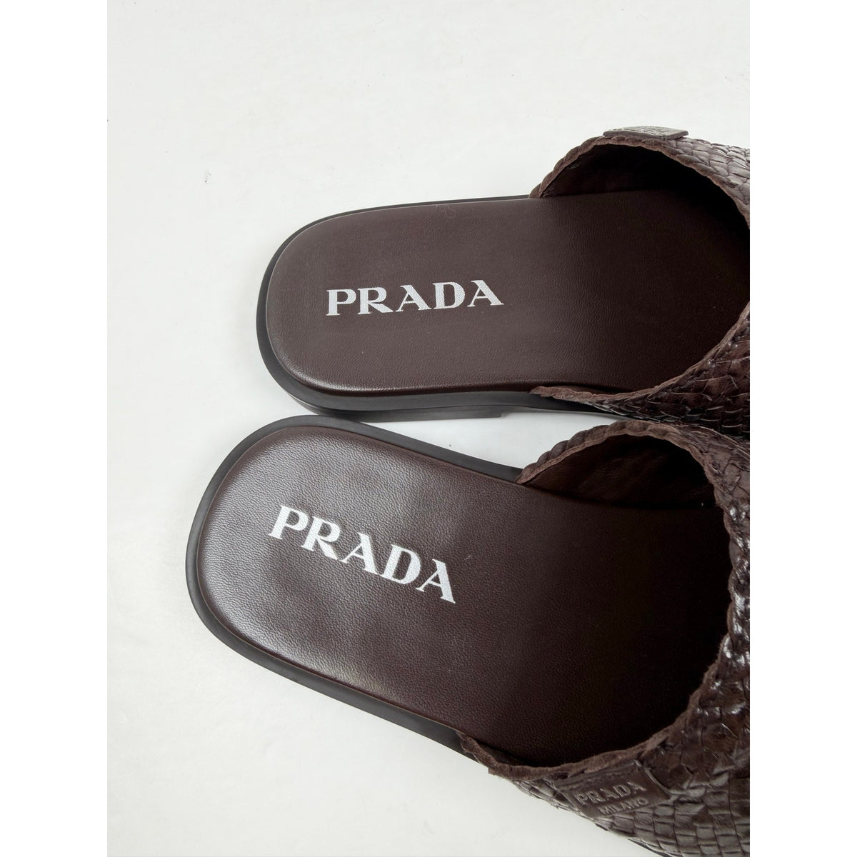 Size 6UK/7US - Prada Woven Leather Sandals NEW