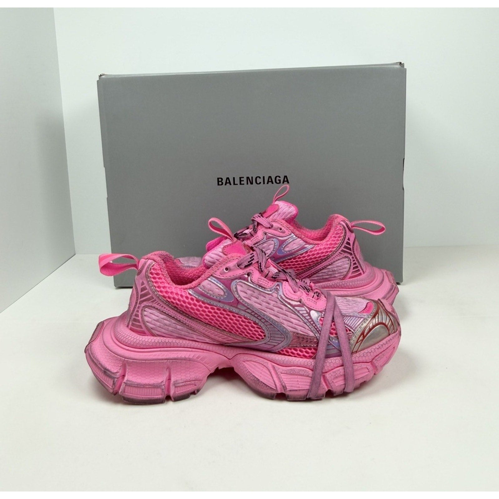 Size 34EU/4W - Balenciaga 3XL Pink Distressed NEW