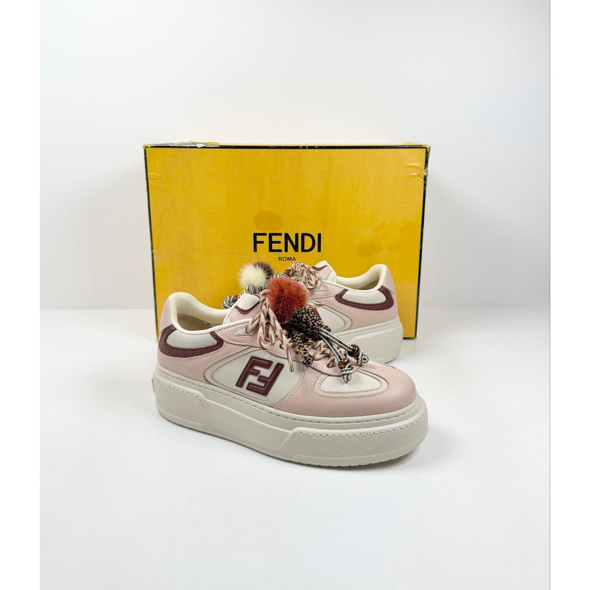 Size 39/9 - Fendi Match Charm Trainers Womens NEW