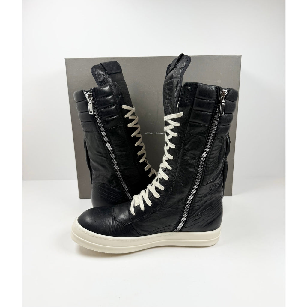 Size 10US - Rick Owens Cargo Geobasket Leather High NEW!