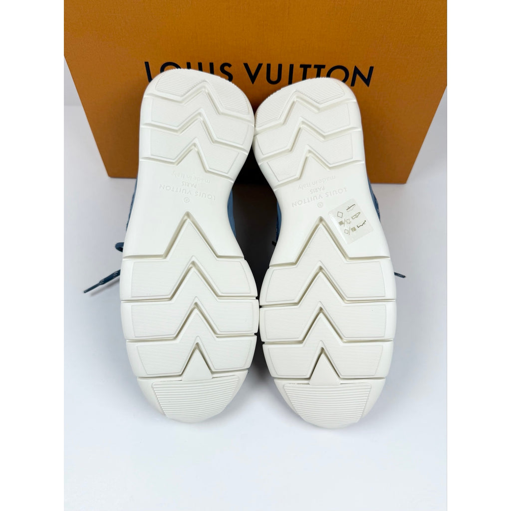 Size 7LV/8US - Louis Vuitton Denim Fastlane Sneakers NEW