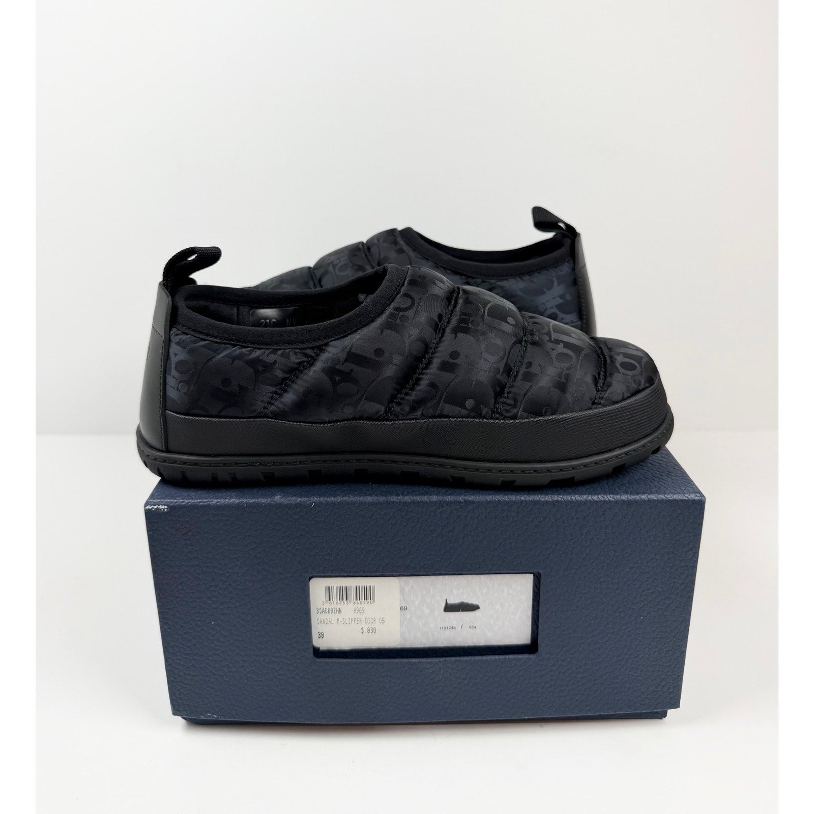 Size 39EU/6US - Dior Snow Puffer Nylon Slippers NEW