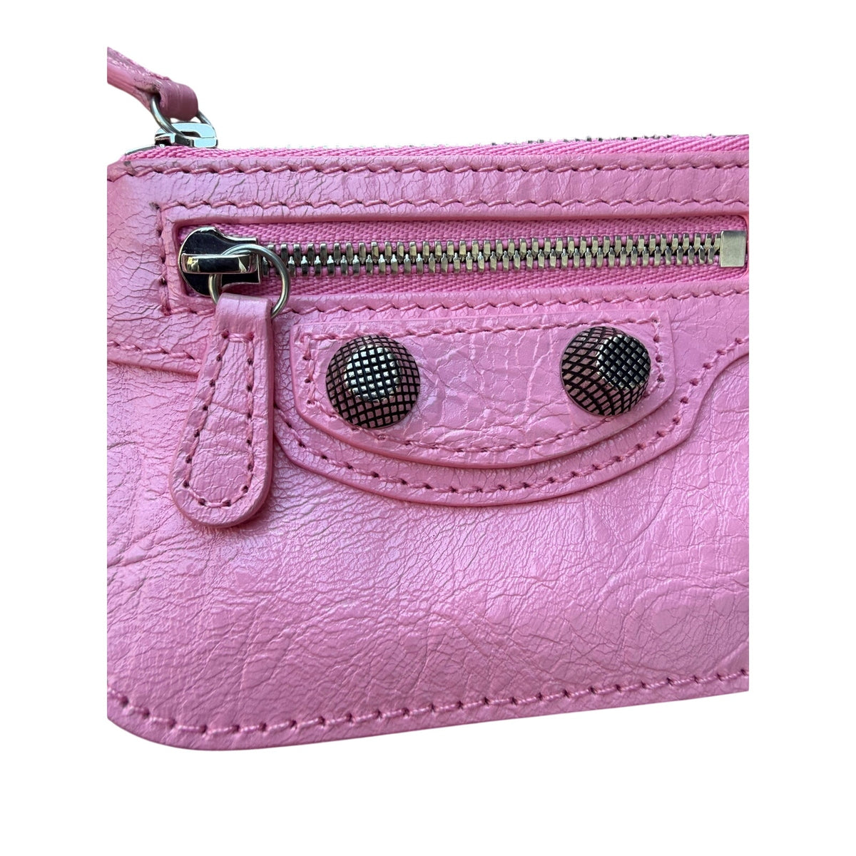 Balenciaga Pink Cagole Coin Purse NEW