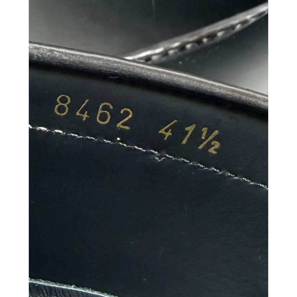 Size 8.5 - Versace Chain Link Leather Loafers