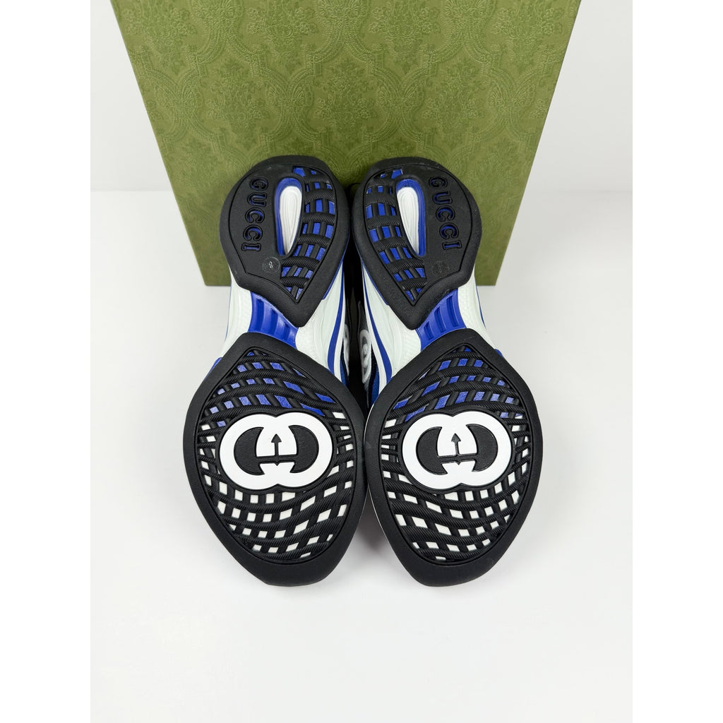 Size 8.5US - Gucci Run Sneaker Blue NEW