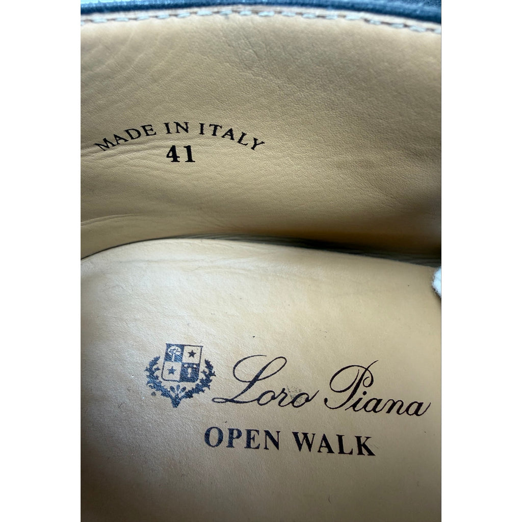 Size 41EU/8US - Loro Piana Open Walk Caviar Suede