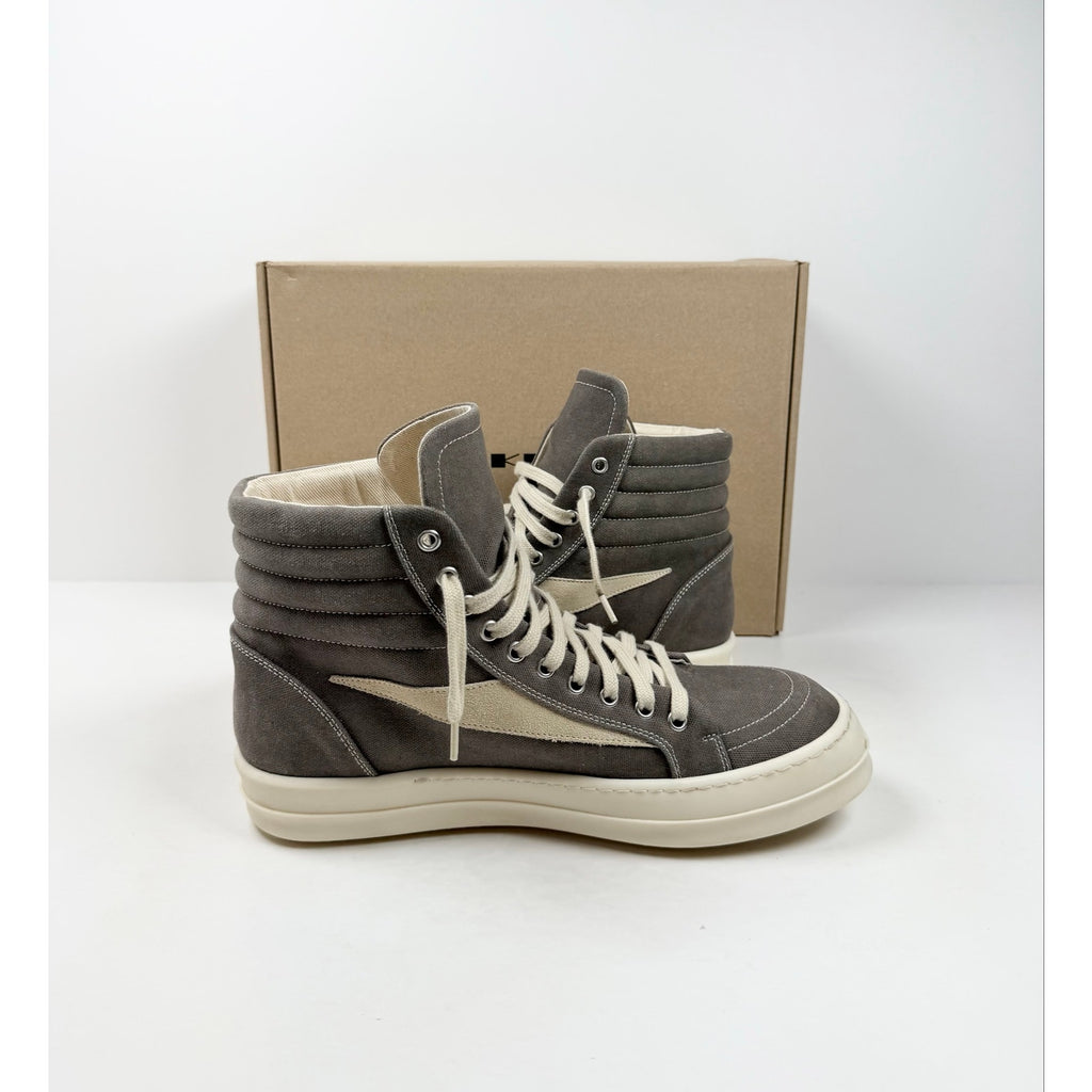 Size 10.5 - Rick Owen’s Vintage High Sneaks Dust Milk